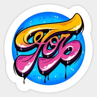 For Typography Lettering Sticker